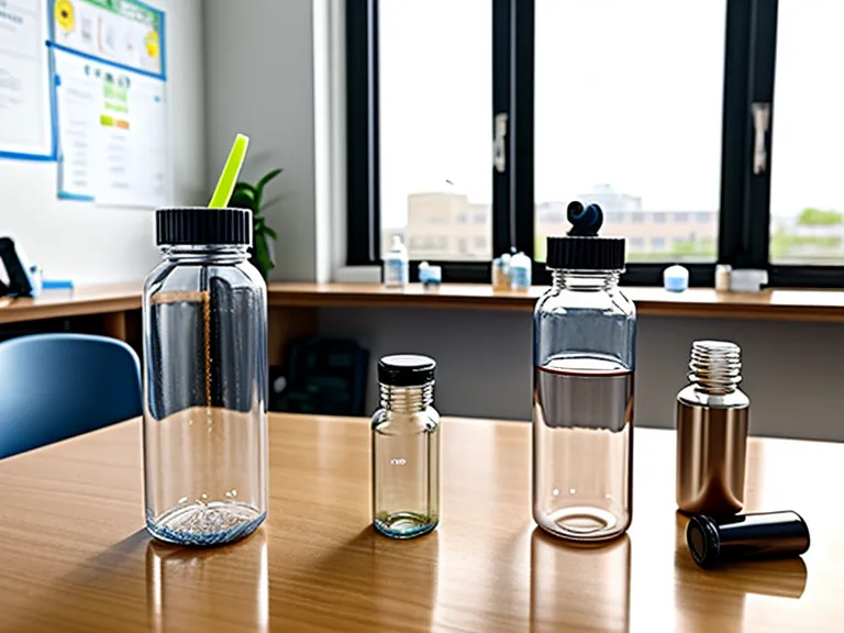 PrimeBiome bottle organized on a teacher's desk next to school supplies.