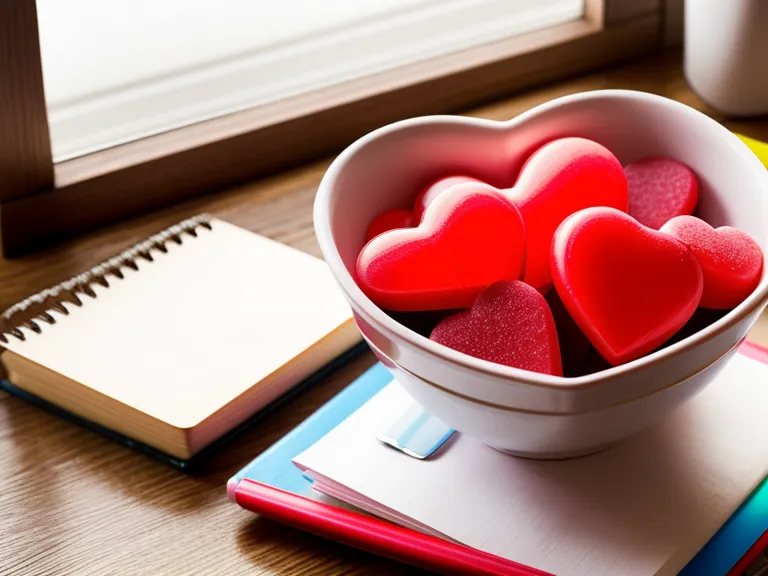 Close-up of gummy vitamins on a teacher's desk next to graded papers